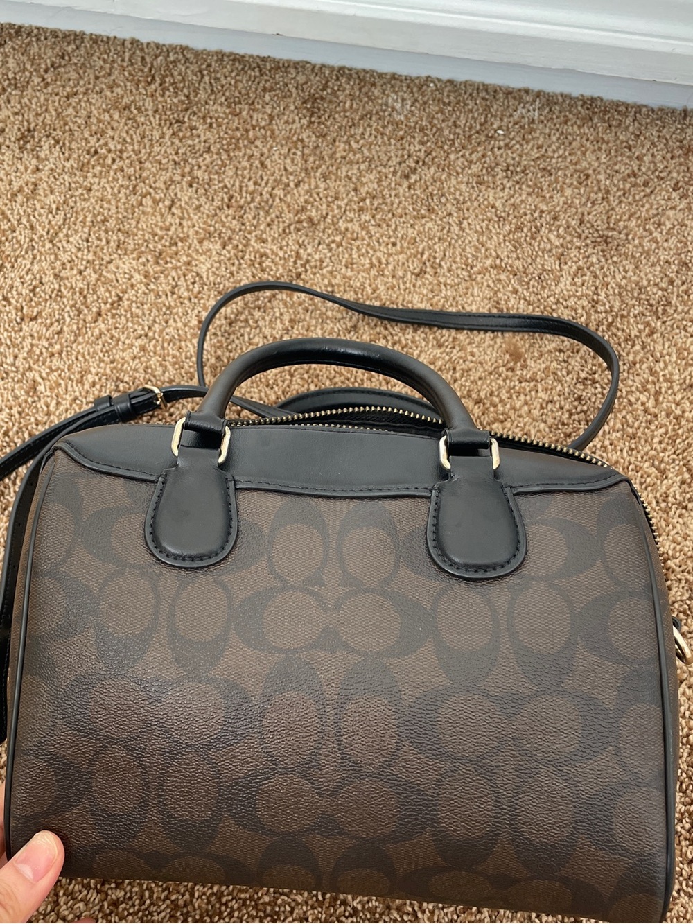 Coach Brown and Black Satchel - Picture 7 of 7